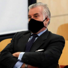 El ex tesorero del PP, Luis Bárcenas, en la Audiencia Nacional. JUAN CARLOS HIDALGO