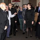 La consejera, ayer, a su llegada a Alba de Tormes.