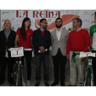 Los promotores de la prueba en la presentación en el Gimnasio Victoria.