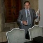 Instantánea de Nieto Nafría el día en que presentó su candidatura en el hostal de San Marcos