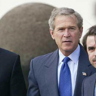 Tony Blair, George Bush y José María Aznar, en la foto de las Azores, el 16 de marzo del 2003.