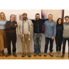 Diana Trigueros, Inés Diago, José Luis Tabernero, Manolo Ferrero, Alfredo Escapa, César Ordóñez, Sonia Martínez y Javier Bermejo, en la presentación del ciclo. DL