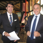 Suárez-Quiñones y Alfonso Arias en la sede del Consejo Regulador antes de la jornada.