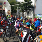 Los participantes de la marcha BTT salieron y llegaron a Lario. CAMPOS