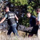 Agentes de la Guardia Civil, esta mañana, en Mallorca