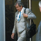 Álvarez-Cascos, tras declarar en la Audiencia Nacional el 6 de agosto.
