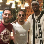 Messi, Gökçe y Pogba, en el restaurante de Dubái del chef turco