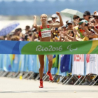 La catalana Elena Congost gana el maratón Paralímpico de Río para deficientes visuales (T12).