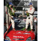 Loeb celebra con su piloto sobre el coche su triunfo en Australia