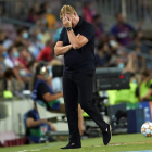 Ronald Koeman, durante el partido ante el Bayern. ALEJANDRO GARCÍA