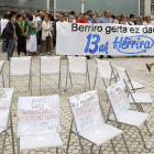 Concentración en apoyo al preso de ETA Uribetxebarria Bolinaga, a las puertas del hospital.
