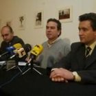 Javier Berjón, José Luis Tabernero y Francisco Castañón durante el acto
