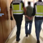 Imagen facilitada por la Policía con la detención del ‘rey del cachopo’. CNP
