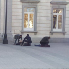 Momento en que la Policía Nacional detiene a ocho miembros de Arran.