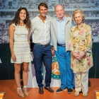 Xisca Perello, Rafael Nada, Juan Carlos  y Sofía, el viernes en Mallorca.