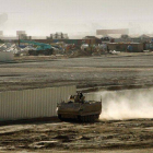 Imagen de Camp Bastion, en Afganistán, donde la militar dio a luz al pequeño.