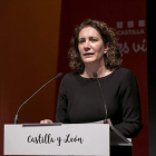 La consejera de Cultura de la Junta, esta semana, en la feria de turismo de Fitur en Madrid. EFE