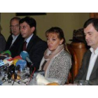 Cipriano Elías, Jaime González, Isabel Carrasco y José Antonio Velasco antes de compartir ayer almue