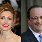 Julie Gayet y François Hollande.