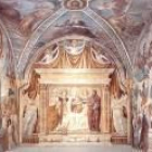 Detalle de los frescos que han sido recuperados en Pisa gracias al empleo de bacterias