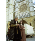 Rodaje de Juana La loca en la Catedral de León