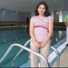 Sonia Pérez recogió hace años firmas para que se abriese la piscina