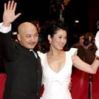 El director chino Wang Quan'an y la actriz Yu Nan