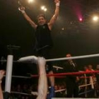 Cuando todo calmó el argentino pudo celebrar su triunfo de nuevo