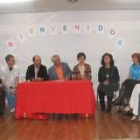 Un momento de la mesa redonda celebrada en el colegio de Ciñera