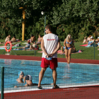 Vista de la piscina municipal de Sáenz de Miera.