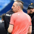 Ribery, uno de los jugadores envueltos en un escándalo sexual, en el Vicente Calderón
