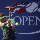 Rafael Nadal, durante su partido de segunda ronda, ayer en Nueva York.