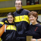 Margarita Torres, a la derecha de la imagen, ocupó el tercer lugar en el podio.