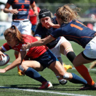 María Casado volvió a ejercer como uno de los referentes de la selección española de rugby. RFER