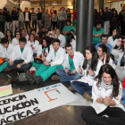 Los alumnos de la Facultad de Veterinaria trasladaron su protesta contra el cierre del HCV a la Escuela de Industriales.
