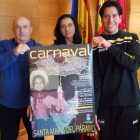 La alcaldesa presentó el cartel anunciador del carnaval.