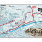 Plano del itinerario de la carrera