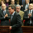 Mas, tras haber sido investido por el Parlament de Cataluña como nuevo presidente de la Generalitat.