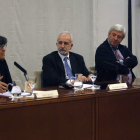 Elena Aguado, Salvador Gutiérrez, José García Velasco y Luis Mateo Díez, en el acto.