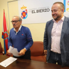 José Luis Prada y Gerardo Álvarez Courel, ayer. L. DE LA MATA