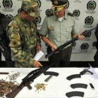 Imagen de las armas decomisadas.