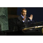 José Luis Rodríguez Zapatero, durante su intervención ante el pleno de la Asamblea General de la ONU