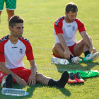 Manu Rodríguez, a la izquierda, y Antonio Martínez han jugado pocos minutos. FERNANDO OTERO PERANDONES