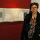 La pintora leonesa Cristina Ibáñez.