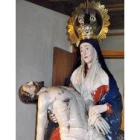 Aspecto de la Virgen de la Piedad de San Isidoro después de haber sido restaurada durante tres meses