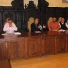 Un momento de la intervención del alcalde en presencia de Guzmán, Bardal, Soto, Álvarez y Carro
