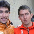 Los corredores leoneses Pablo Villa y Manuel Merillas.