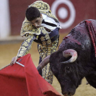 El matador leonés Javier Castaño, ayer en la plaza del Paseo de Zorrilla.