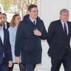 El presidente del Gobierno de España, Pedro Sánchez, visita el Instituto Nacional de Ciberseguridad,.