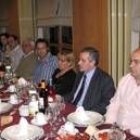 Isabel Carrasco, Emilio Gutiérrez y Tomás de la Sierra en la reunión con los agroalimentarios